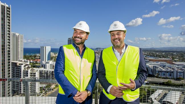 Billy Cross, and Simon Gloftis have got plenty to smile about. Picture: Jerad Williams