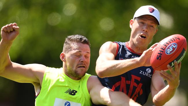 Steven May and Jake Melksham are welcome back at Entrecote. Picture: Getty Images