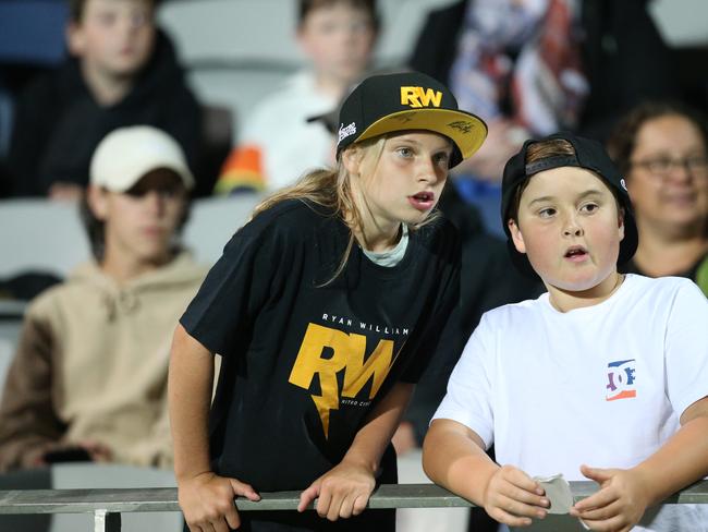 Nitro Circus at Kardinia Park on March 7, 2022. Stunts, crowd reactions, fireworks, plenty of colour. Picture: Mark Wilson