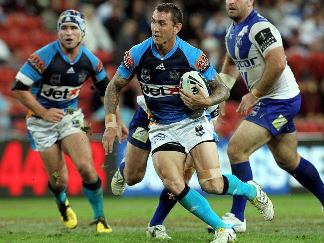 Mat Rogers in action for the Titans in 2010. Picture: Adam Head