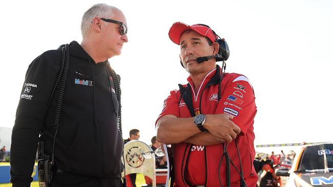 Adrian Burgess (left) is understood to have left Mobil 1 HSV Racing. Picture: Getty Images