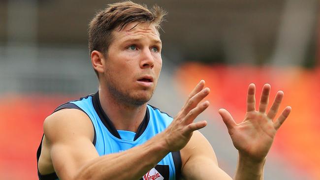 Toby Greene at GWS Giants training at Spotless Stadium.