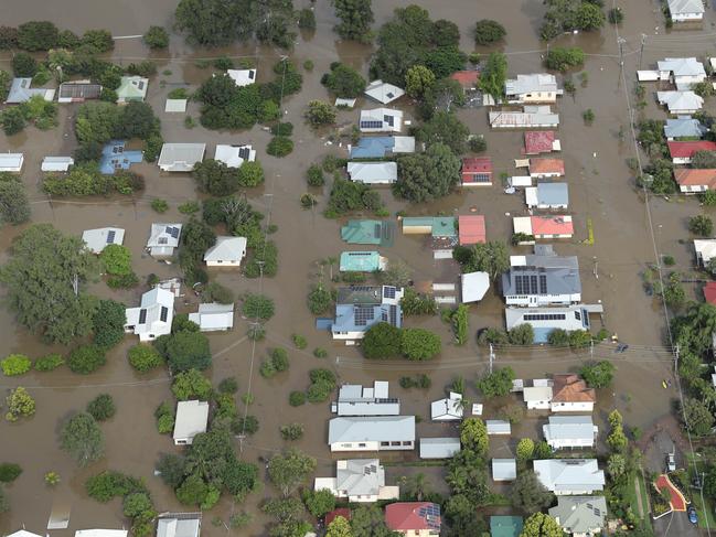 Flooding in Ipswich, February 2022. Picture: Liam Kidston