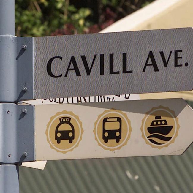 Street sign in Cavill Avenue