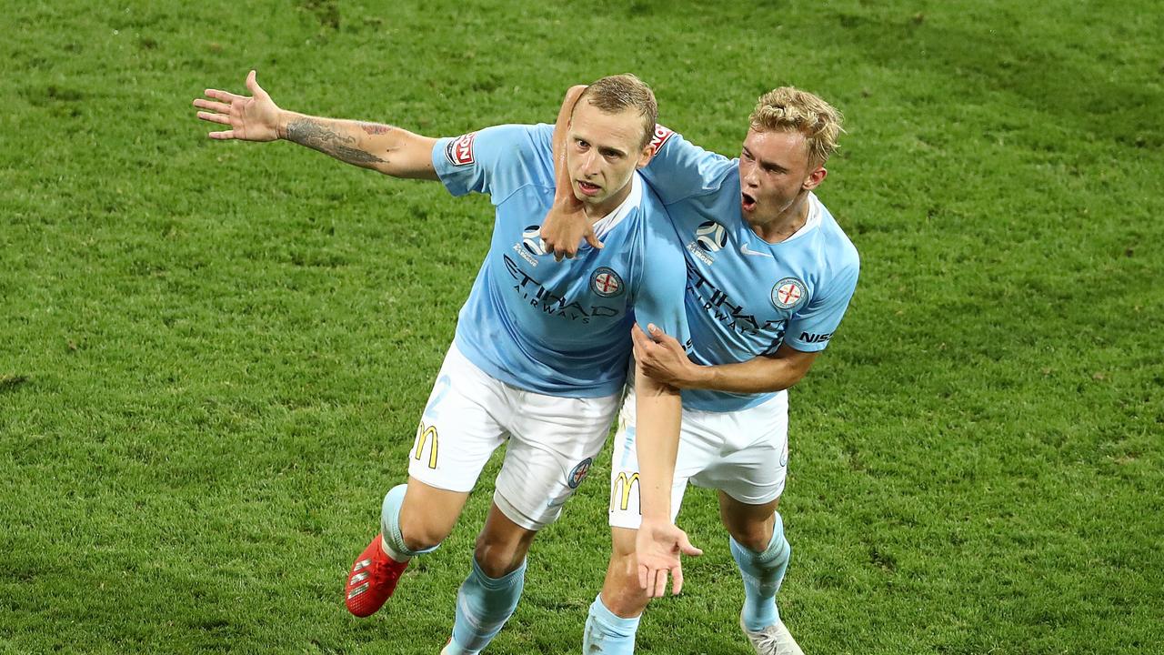Melbourne City have come from behind to beat Western Sydney Wanderers at AAMI Park.