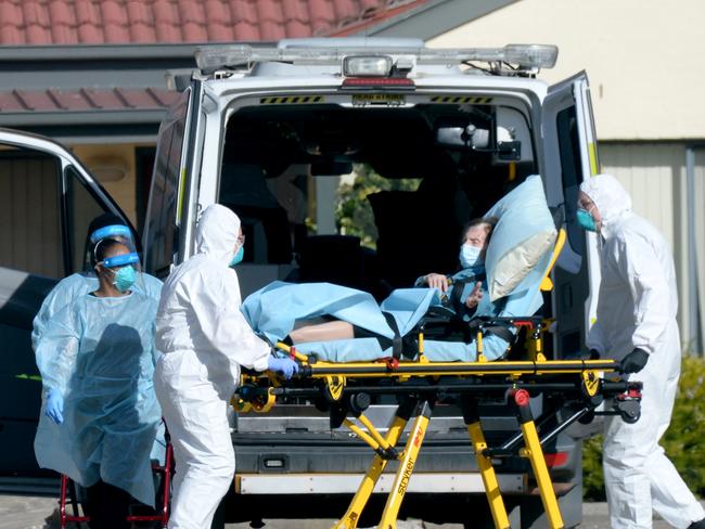 The last remaining residents at St Basil's Home for the Aged at Fawkner are being relocated. Picture: Andrew Henshaw