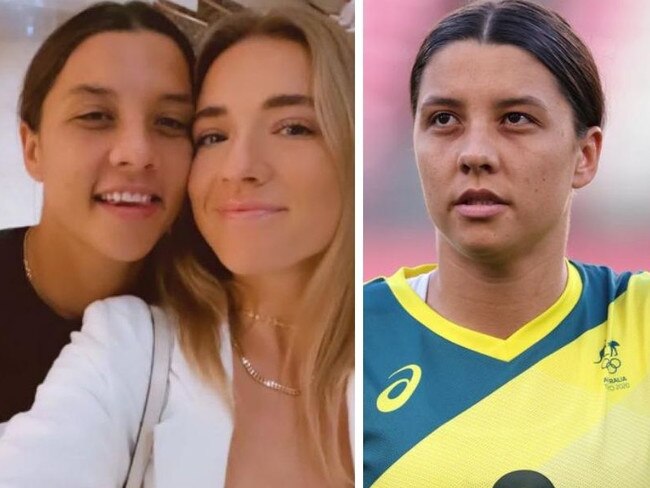 Sam Kerr is dating US footballer Kristie Mewis.