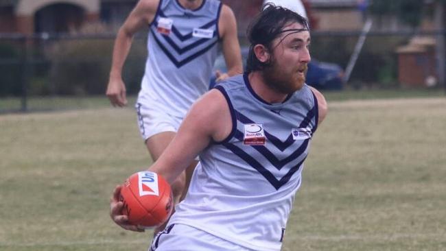 Templestowe footballer Alex Brown in action in the Eastern Football League (EFL). Picture: Davis Harrigan