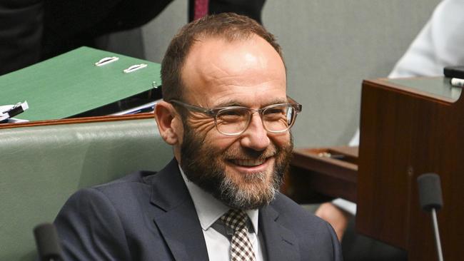 Leader of the Australian Greens Adam Bandt during question time at Parliament House in Canberra. Picture: NCA NewsWire / Martin Ollman