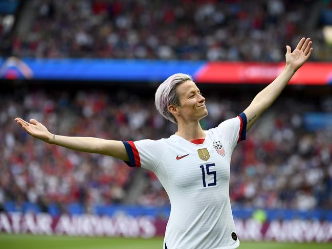 Megan Rapinoe has been outspoken on pay inequality.