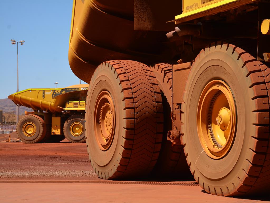 BHP began production at its $US3.6bn ($A4.98bn) South Flank iron ore mine, 56km northwest of Newman in Western Australia’s Pilbara region, in late May - shortly after the iron ore price hit a record $US233 per tonne. It was officially opened on Thursday. Picture by: Rebecca Le May