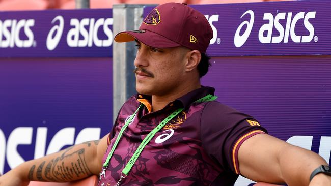 Kotoni Staggs might be staying in Brisbane but not at the Broncos. Picture: Bradley Kanaris/Getty Images