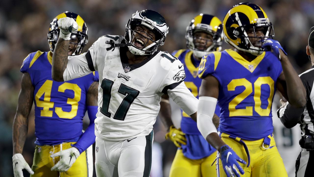 Philadelphia stunned the LA Rams to stay in the NFL playoff race. (AP Photo/Marcio Jose Sanchez)