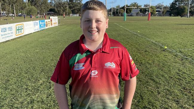 Rahnn Soden plays for Hervey Bay Seagulls Rugby League Club under 12s.