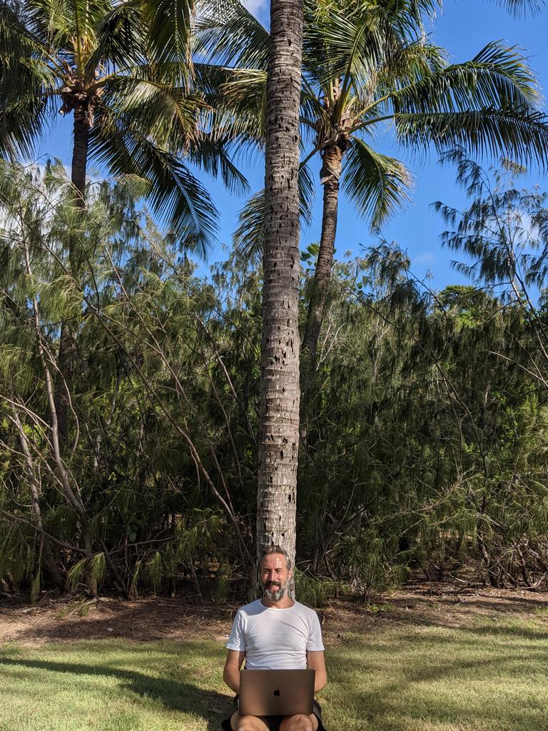 DigIO’s Ben Howl works from Magnetic Island. Picture: Gemma Howl