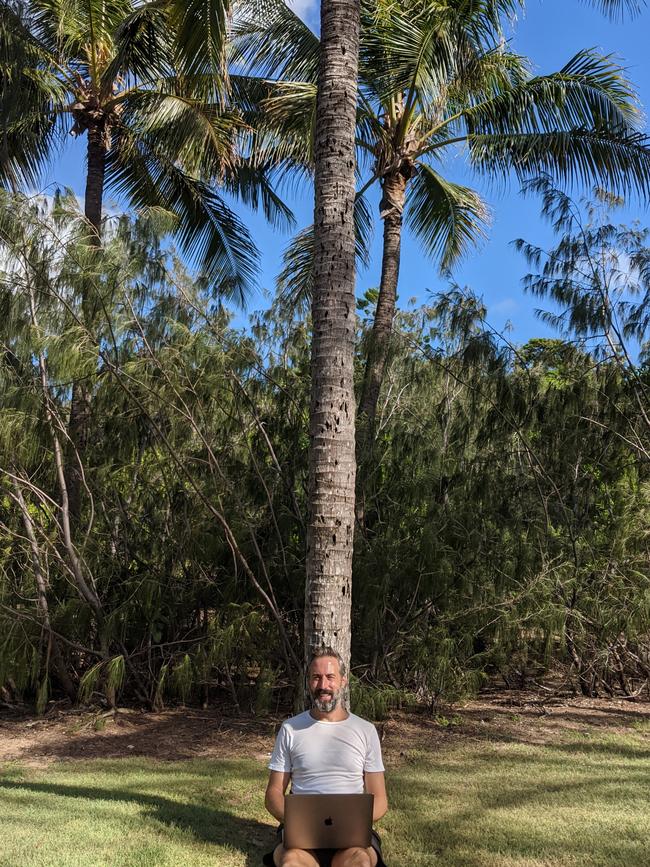 DigIO’s Ben Howl works from Magnetic Island. Picture: Gemma Howl