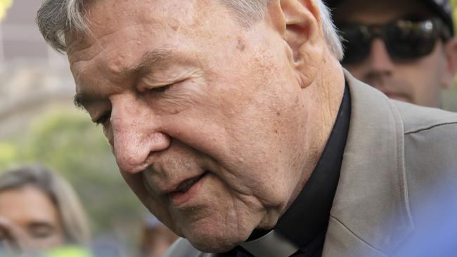 Cardinal George Pell’s appeal against his conviction will take place tomorrow. Picture: AP