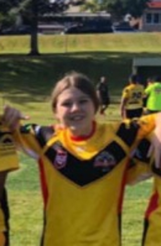 Rochedale Tigers junior girls stars Laurel Rudolph, Paea Tapelati, Maree Fiu, Bella Pickering, Khiarah Jackson.