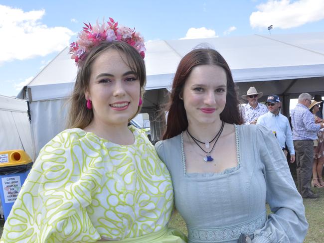 At the Clifton Races are (from left) Anna and Mila on Saturday, October 28, 2023. Picture Jessica Klein