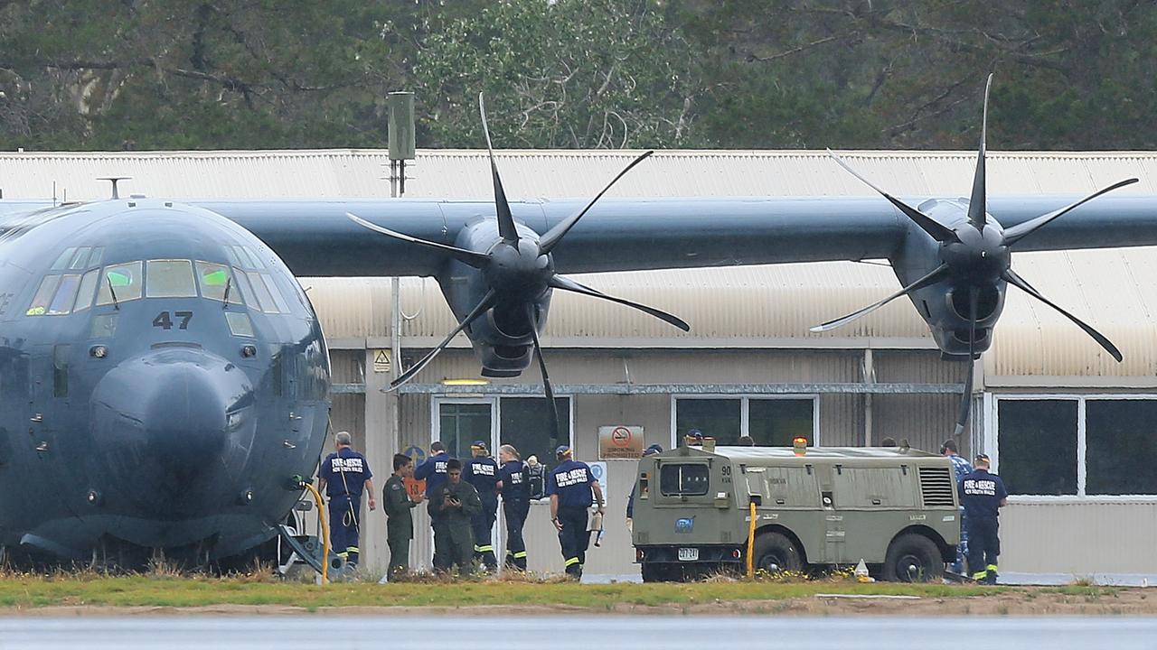 A C-130 at RAAF Base East Sale. Picture: Mark Stewart