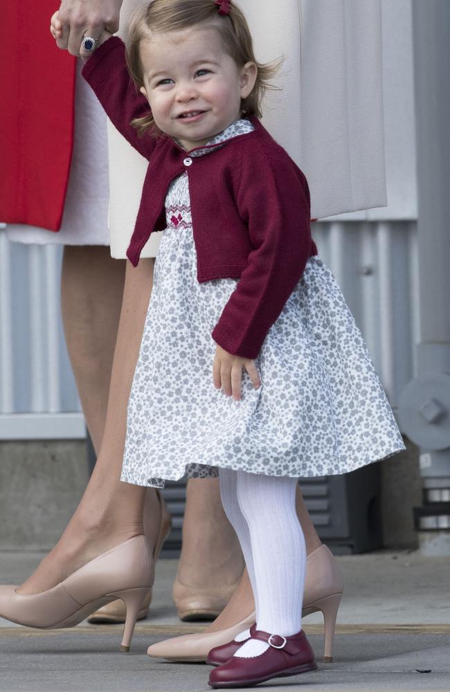 Princess Charlotte pictured in Canada, October 2016. Picture: Stephen Lock/Getty Images