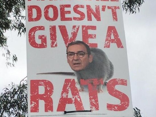 CFMEU’s Marshall ‘rat’ poster slammed