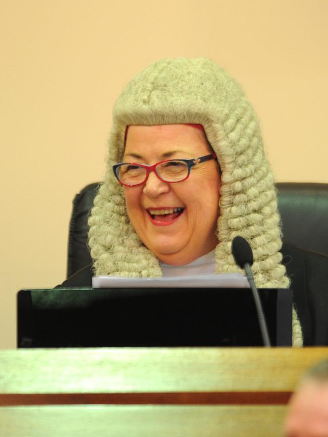 Justice Margaret Nyland at a special sitting for her retirement.