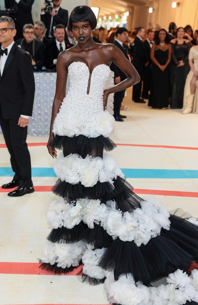 Adut Akech attends The 2023 Met Gala. Photo: Dimitrios Kambouris/Getty Images for The Met Museum/Vogue