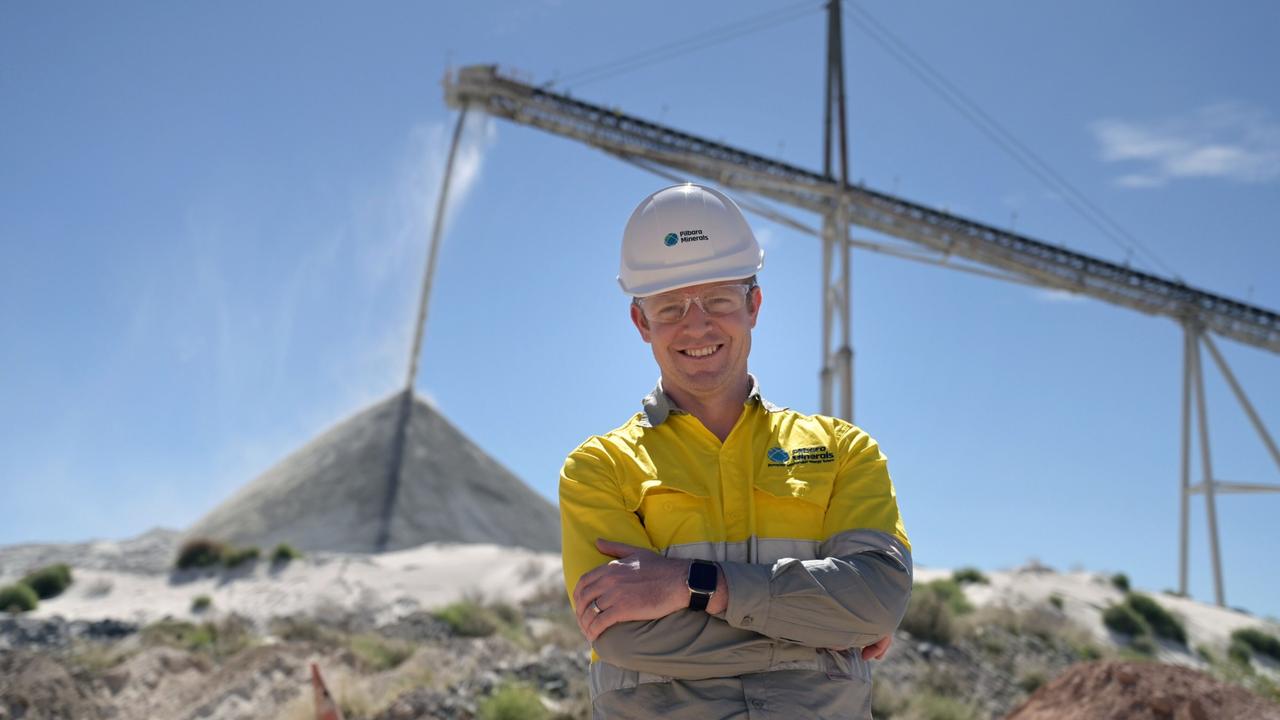 Dale Henderson, chief executive officer of Pilbara Minerals Ltd., at the company's Pilgangoora lithium project in Port Hedland, Western Australia.