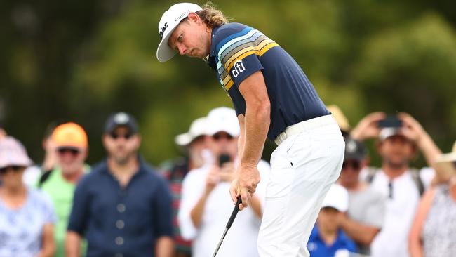 British Open champion Cameron Smith drew a sizeable crowd to his first home round at the Australian PGA. (Photo by Chris Hyde/Getty Images)