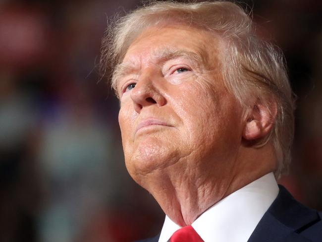 HARRISBURG, PENNSYLVANIA - JULY 31: Republican presidential nominee, former U.S. President Donald Trump speaks at a rally on July 31, 2024 in Harrisburg, Pennsylvania. Trump is returning to Pennsylvania for the first time since the assassination attempt. Polls show a close race with Democratic presidential candidate, U.S. Vice President Kamala Harris.   Spencer Platt/Getty Images/AFP (Photo by SPENCER PLATT / GETTY IMAGES NORTH AMERICA / Getty Images via AFP)