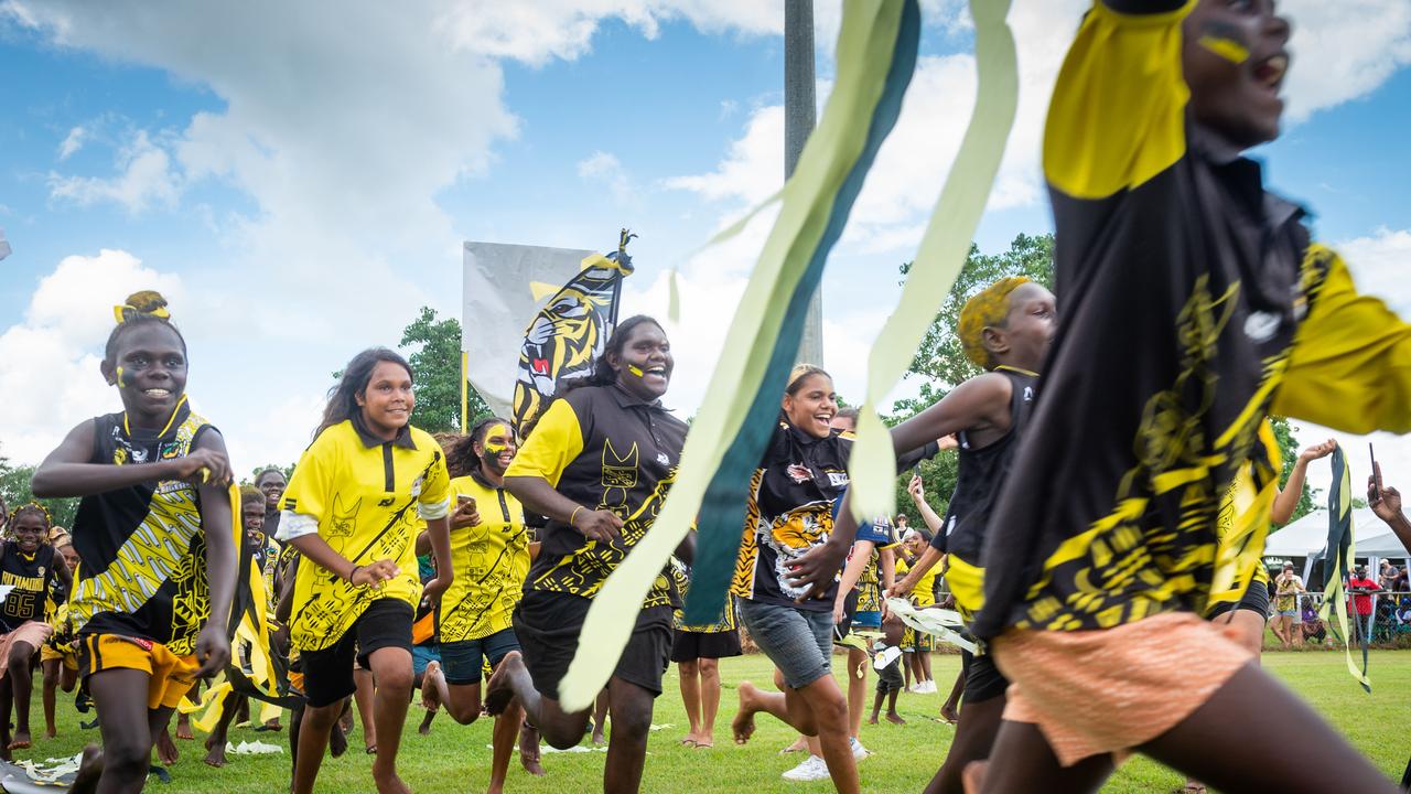 The Tiwi Islands 2020-2021 Grand Final. The Imalu Tigers take on the Walama Bulldogs on Bathurst Island. Photograph: Che Chorley