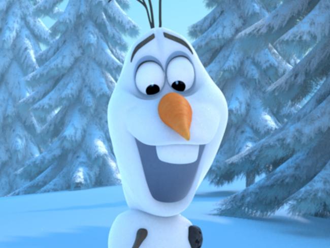 Olaf (voiced by Josh Gad) in a scene from Disney animated film FROZEN©2013 Disney. All Rights Reserved.