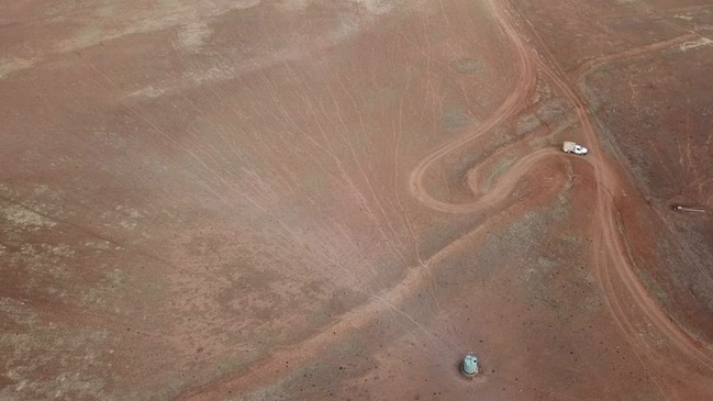 Aerial views of drought-hit NSW central west