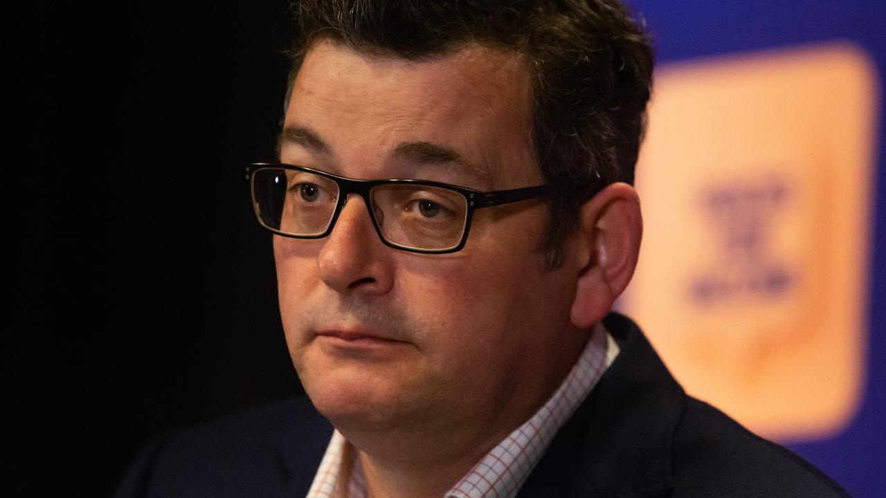 Victorian Premier, Daniel Andrews provides a Covid update. Picture: NCA NewsWire/Sarah Matray