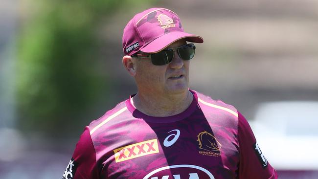 Kevin Walters and the Broncos don’t leave Queensland for the first three weeks of the 2021 season. Picture: Peter Wallis