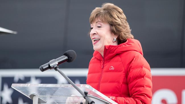 Senator Susan Collins won the Maine Senate race for her fifth term after beating Democratic US Senate candidate Sara Gideon. Picture: Getty Images