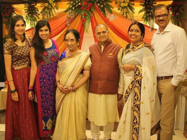 Angira and her family in Lucknow, India at her grandparents’ 50th anniversary. Picture: Supplied