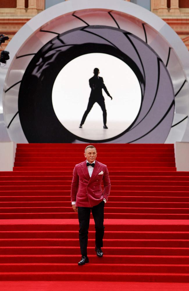 Daniel Craig makes his entrance. Picture: Tolga Akmen / AFP