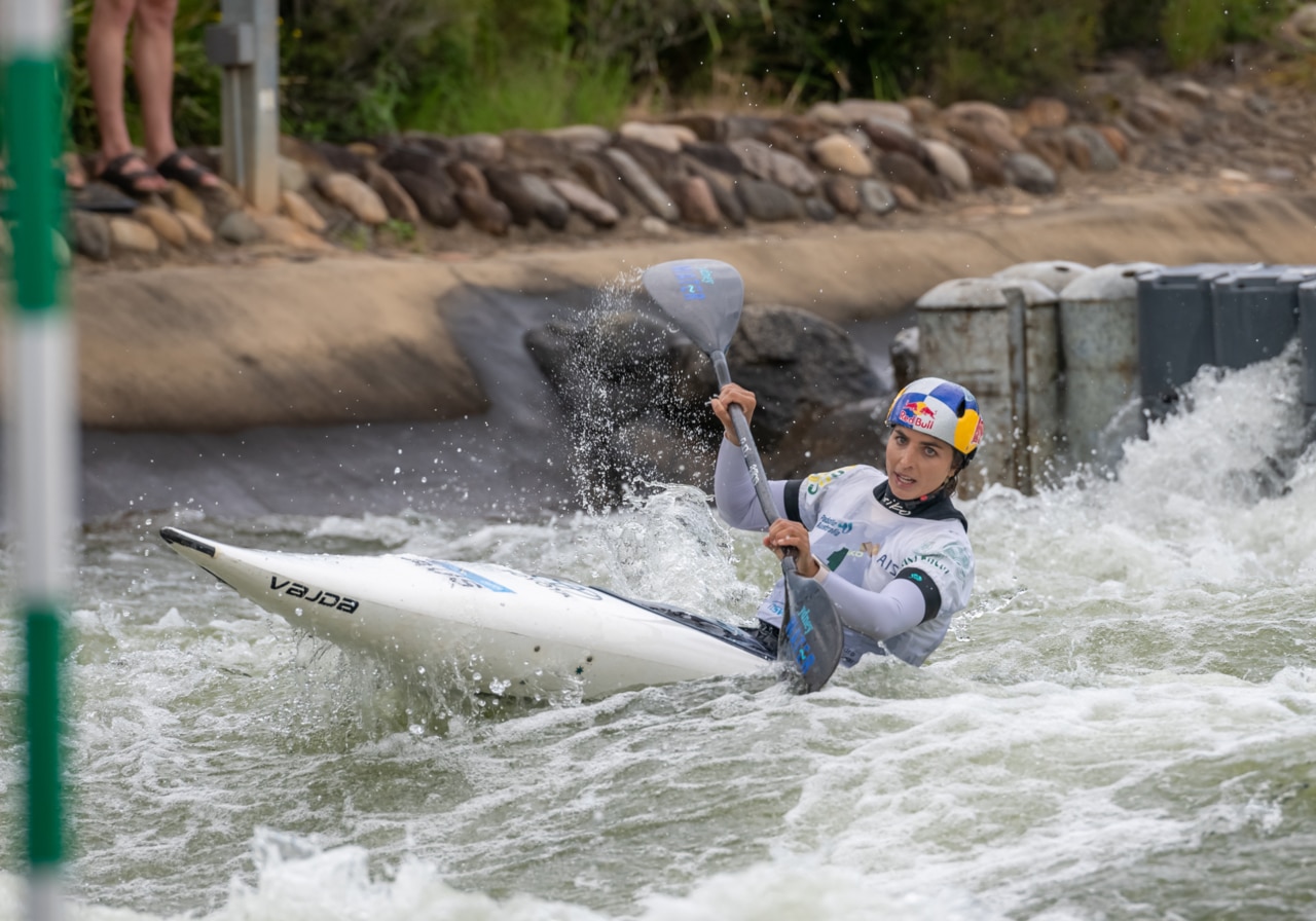 Olympic champion Jess Fox competing at the Oceania championships. Picture: Supplied