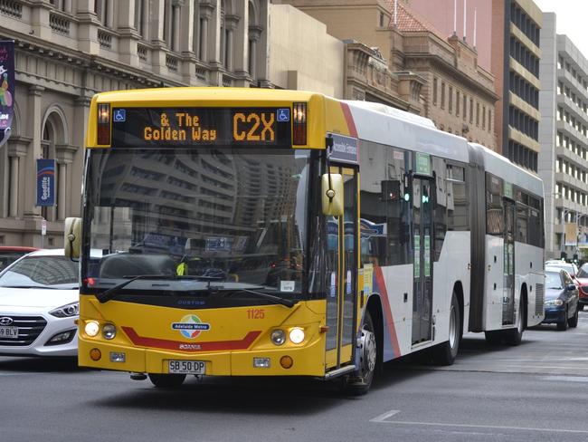 Bus on Currie Street - supplied