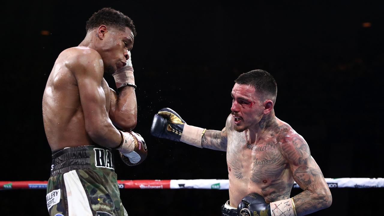 George Kambosos Jr. (R) has landed a new world title fight this year. Picture: Getty