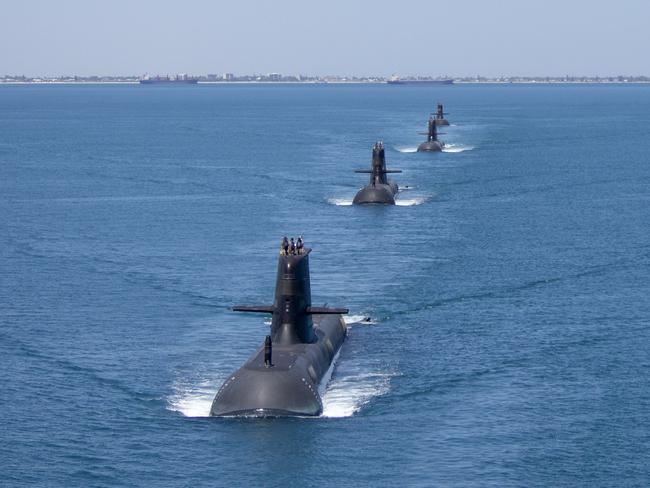 The Future Submarines will be built in Adelaide over the next two decades to replace Australia’s ageing Collins Class fleet. Picture: Royal Australian Navy