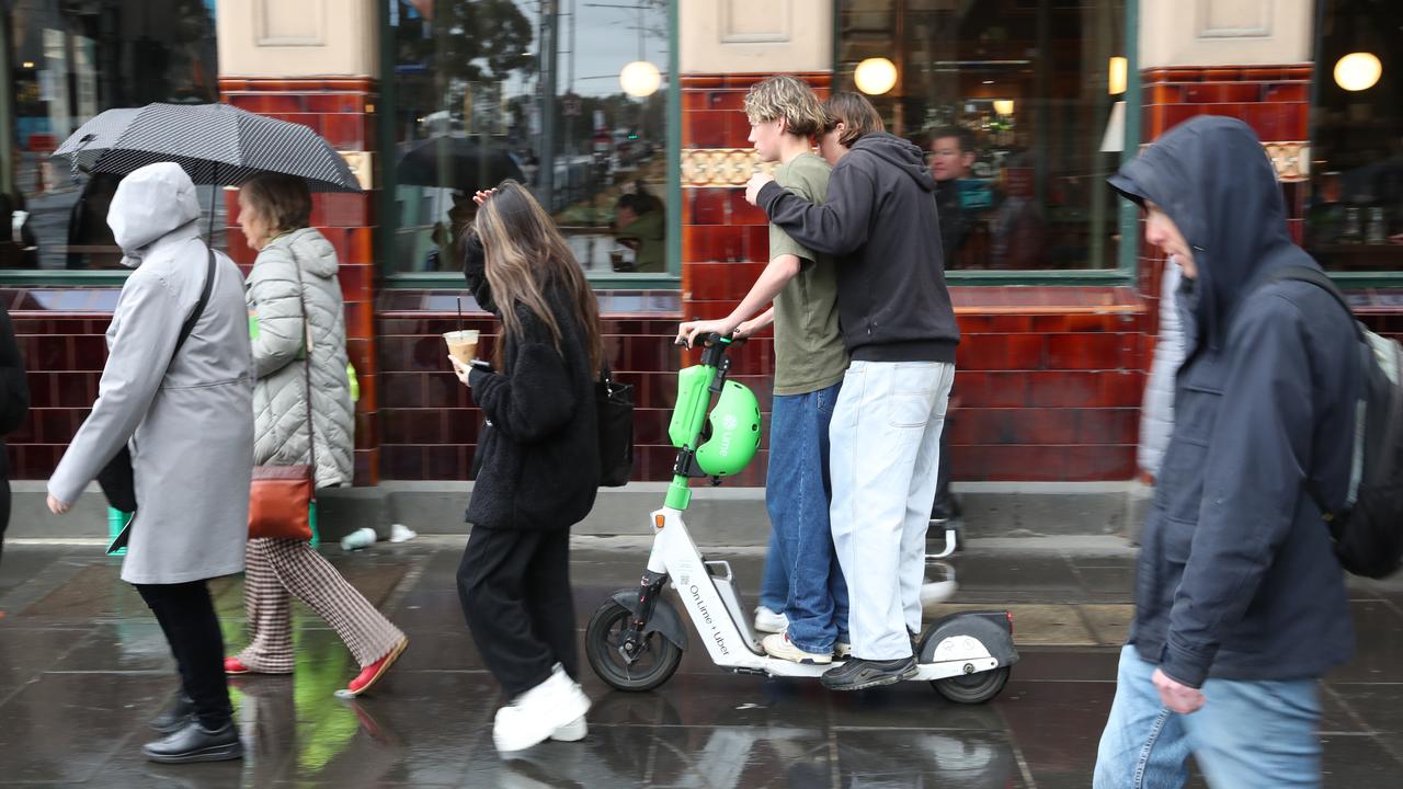 A fresh crackdown on e-scooter rules was proposed by City of Melbourne staff just last week. Picture: NewsWire / David Crosling