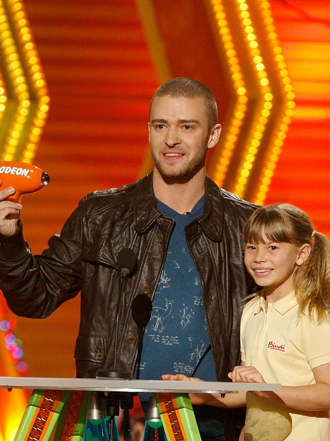 She shared the stage with Justin Timberlake at the Kid's Choice Awards in 2007. Picture: Getty Images