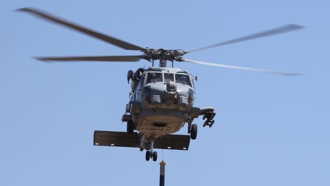 An RAN Sikorsky MH-60R Seahawk at Avalon in 2019. Picture: Nigel Pittaway