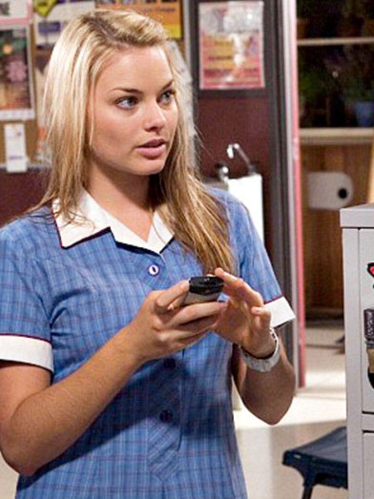 Margot Robbie in her role as teenager Donna Freedman on Neighbours.