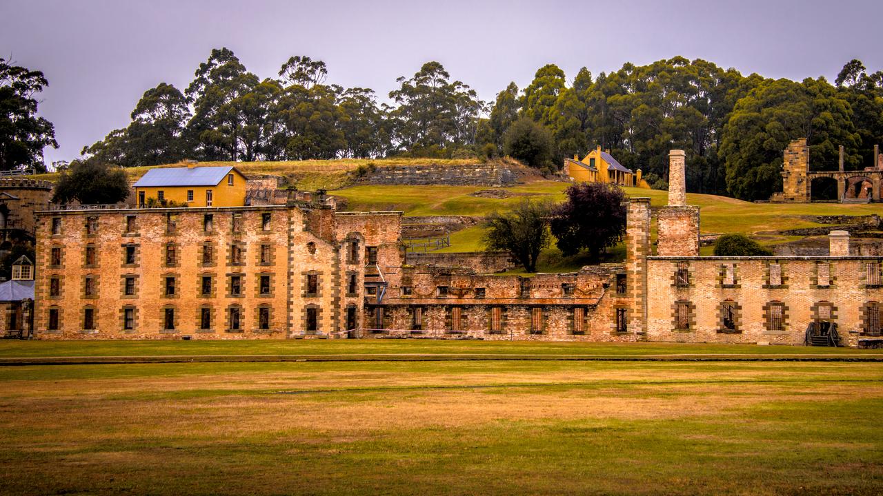 The remains of the Port Arthur former convict penal colony, with about 60 buildings, seen here in 2005. Picture: Tourism Tasmania