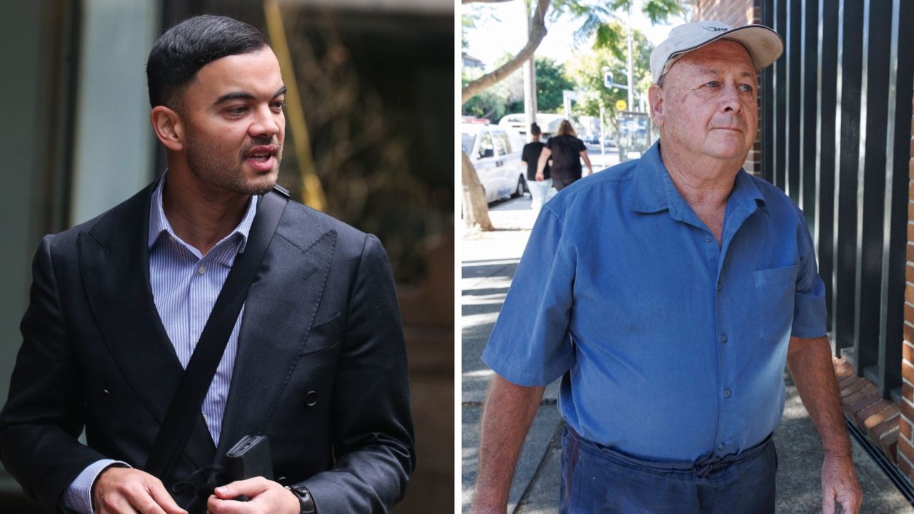 Guy Sebastian (l) and neighbour Phillip Hanslow (r)