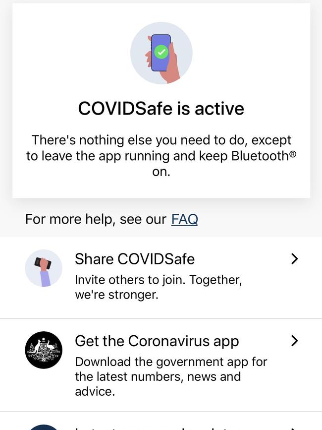 The Australian Government's COVIDSafe contact tracing app